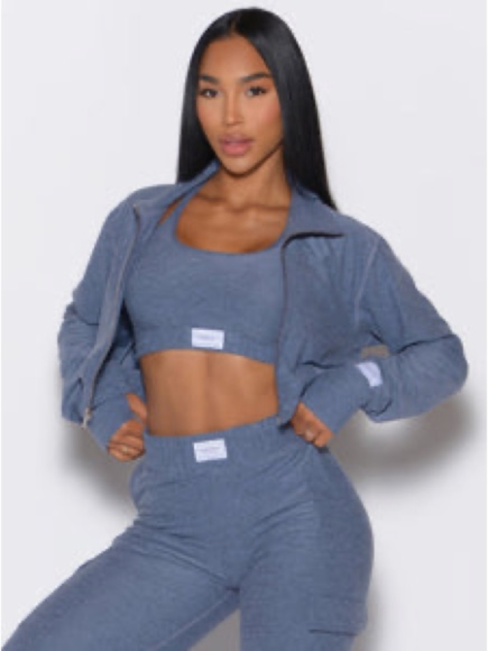 EUC Bombshell Sportswear Cloud Crop Jacket